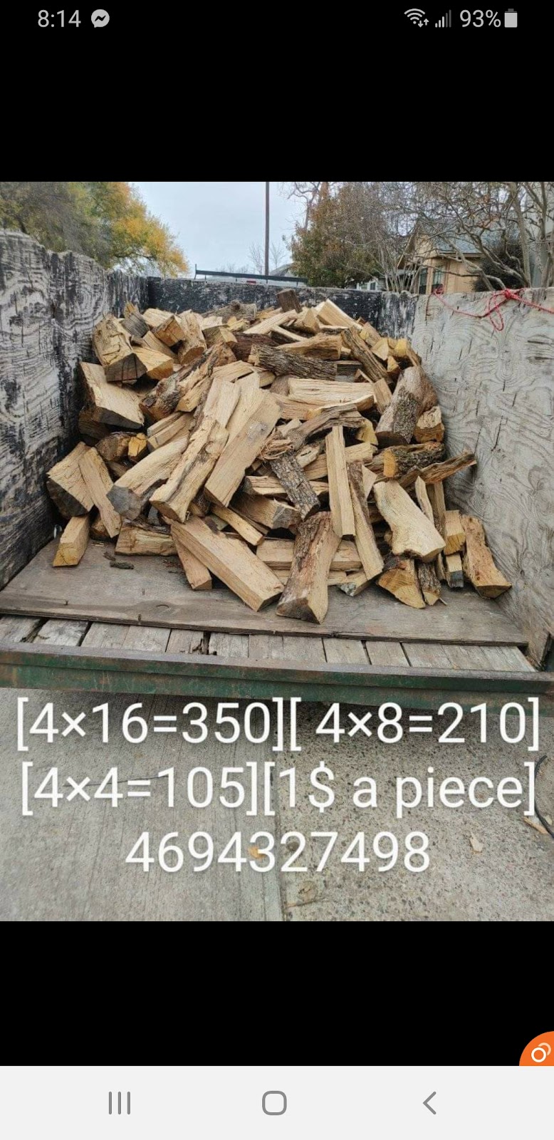 Firewood | 2216 Nantucket Village Dr, Dallas, TX 75227, USA | Phone: (469) 432-7498