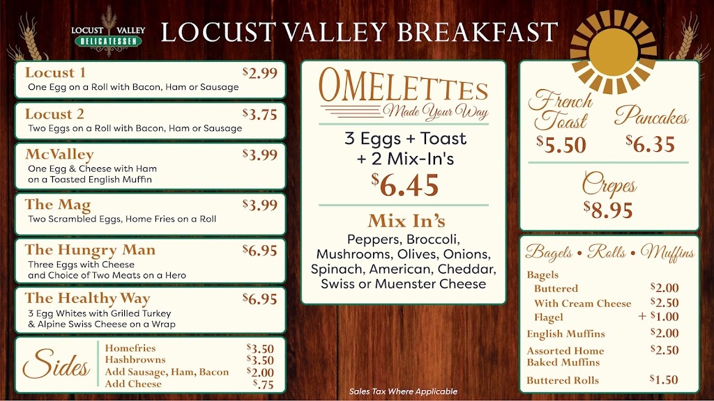 Locust Valley Deli | 190 Forest Ave, Locust Valley, NY 11560, USA | Phone: (516) 759-2464