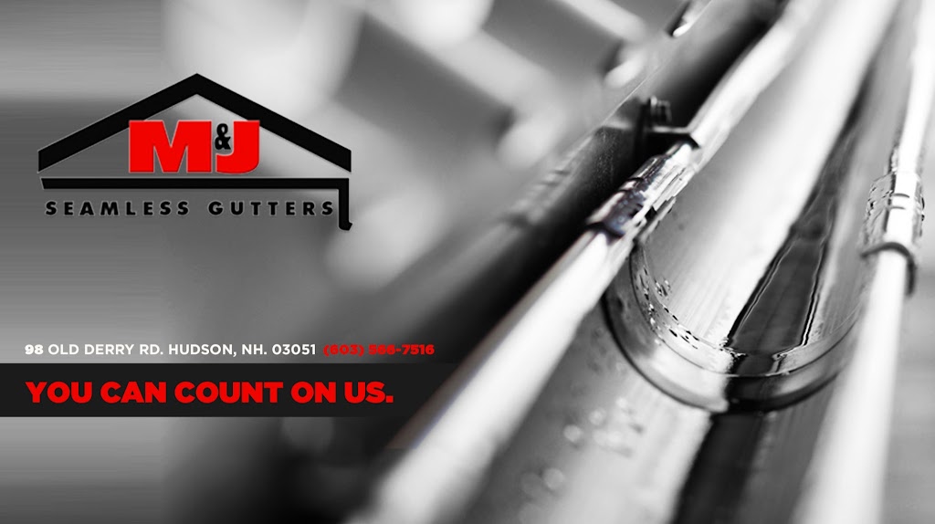 M & J Seamless Gutters Llc | 98 Old Derry Rd, A1, 98 Old Derry Rd # A1, Hudson, NH 03051, USA | Phone: (603) 566-7516