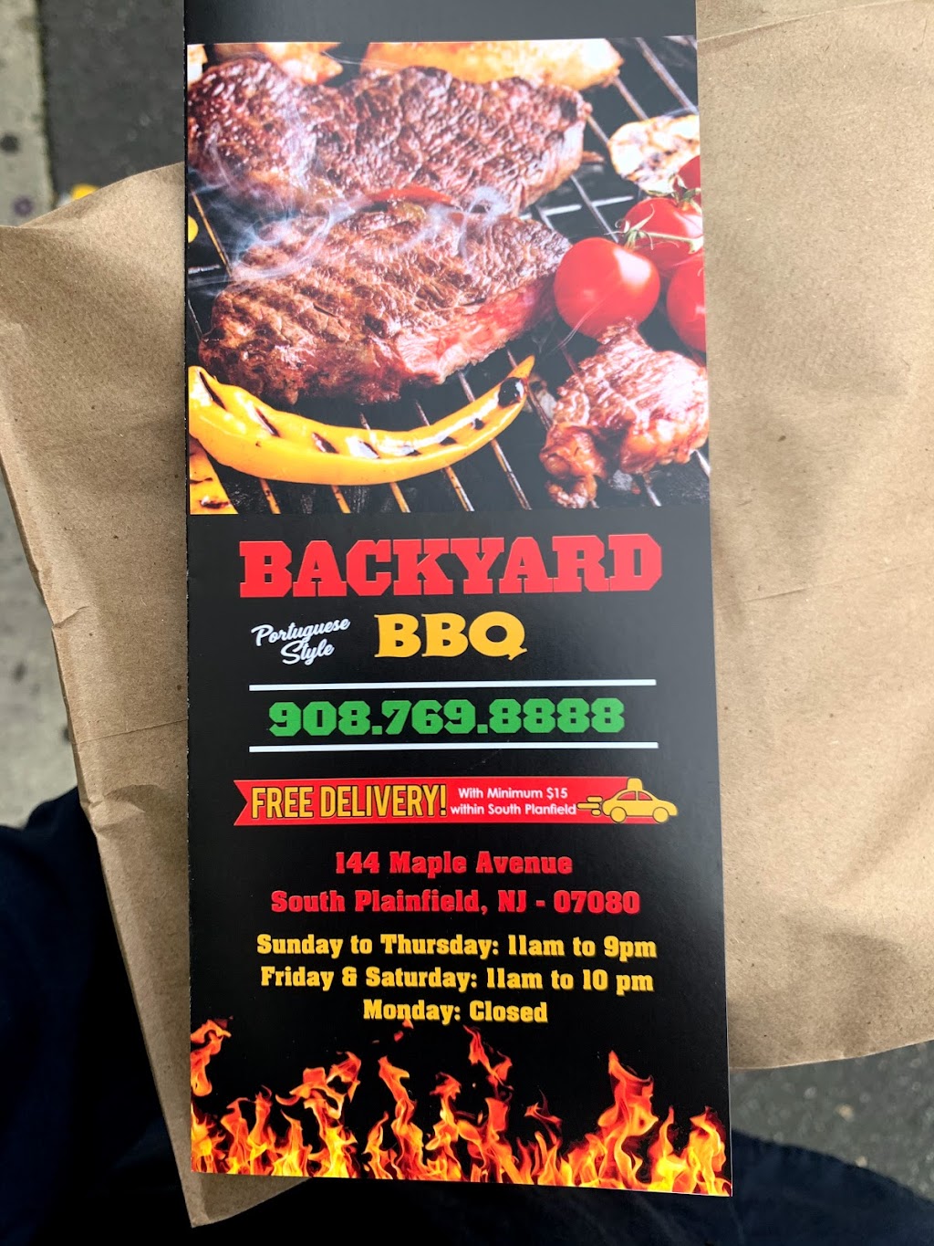 Backyard BBQ | 144 Maple Ave, South Plainfield, NJ 07080, USA | Phone: (908) 769-8888