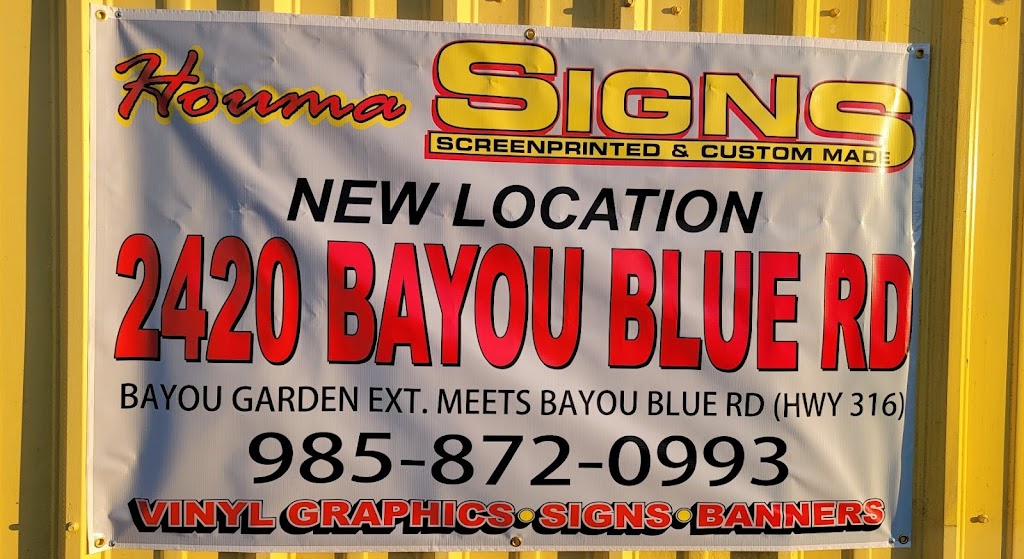 Houma Sign Service LLC | 2420 Bayou Blue Rd, Houma, LA 70364, USA | Phone: (985) 872-0993