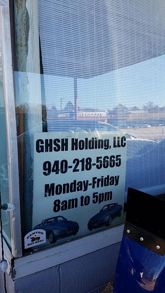 GHSH Holding LLC | 702 E Sherman Dr #2055, Denton, TX 76209, USA | Phone: (940) 218-5665