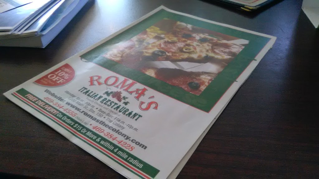 Romas Italian Restaurant - The Colony | 6700 Main St, The Colony, TX 75056, USA | Phone: (469) 384-4555