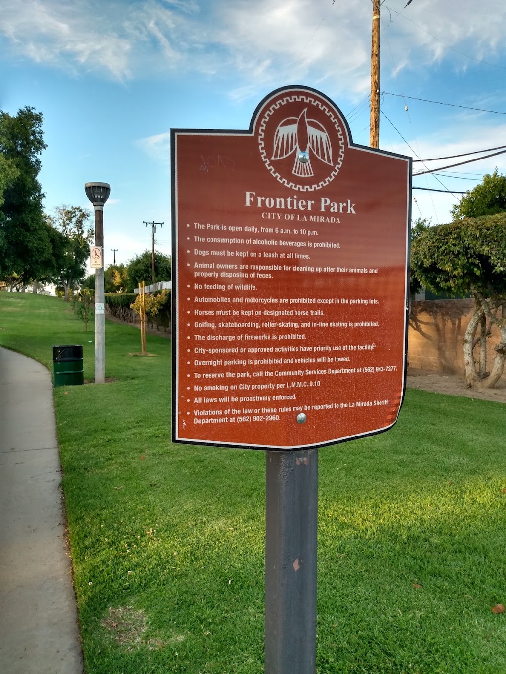 Frontier Park | 13212 Marquardt Ave, La Mirada, CA 90638, USA | Phone: (562) 921-7151