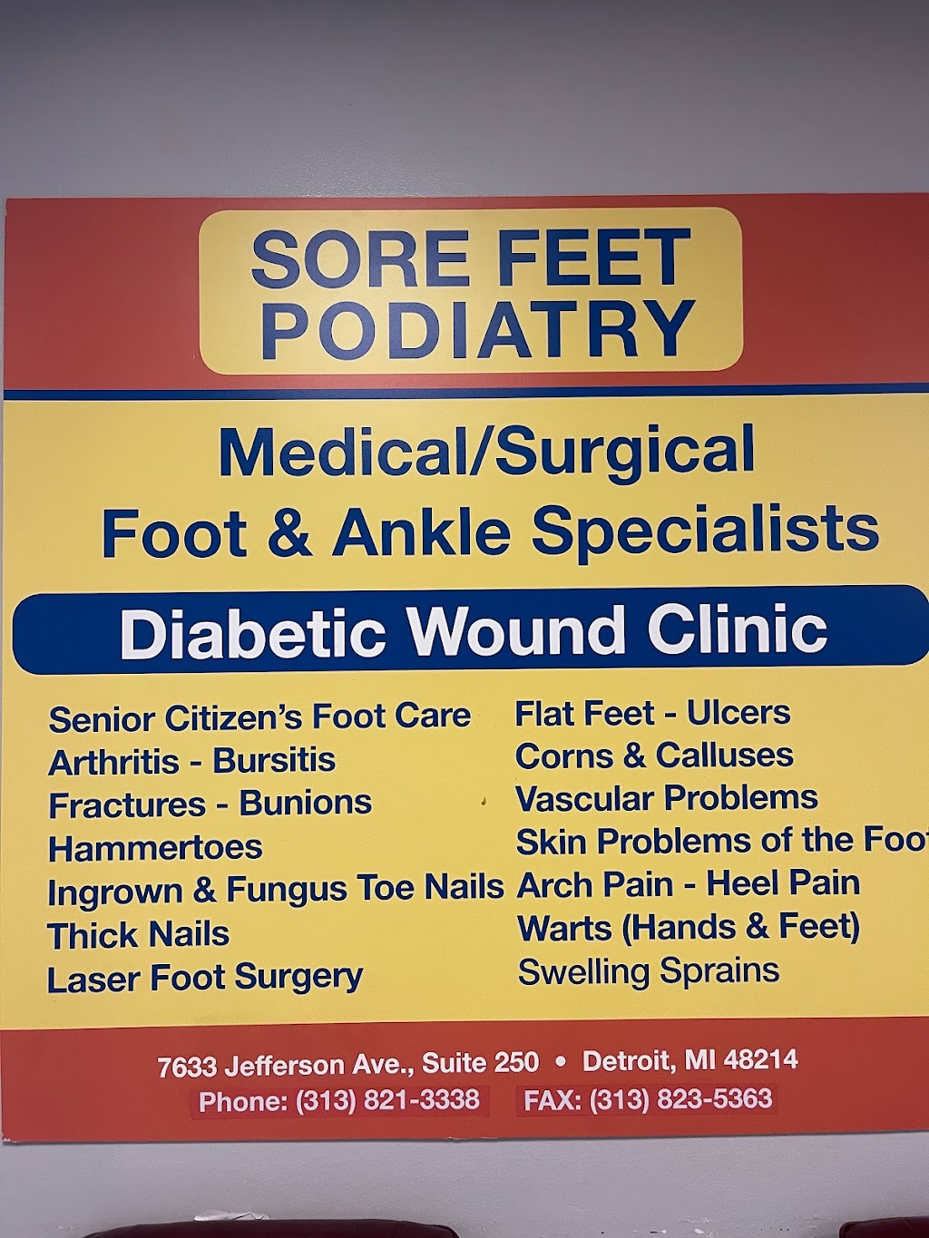 Bazzi Podiatry | 26031 W Warren St Suite B, Dearborn Heights, MI 48127, USA | Phone: (313) 563-0660