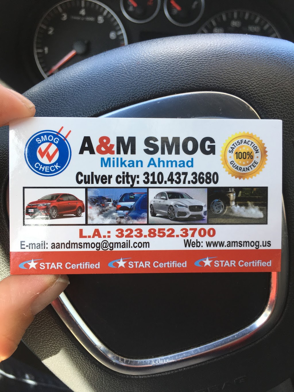 A&M Smog | 11151 Washington Pl, Culver City, CA 90232, USA | Phone: (310) 437-3680