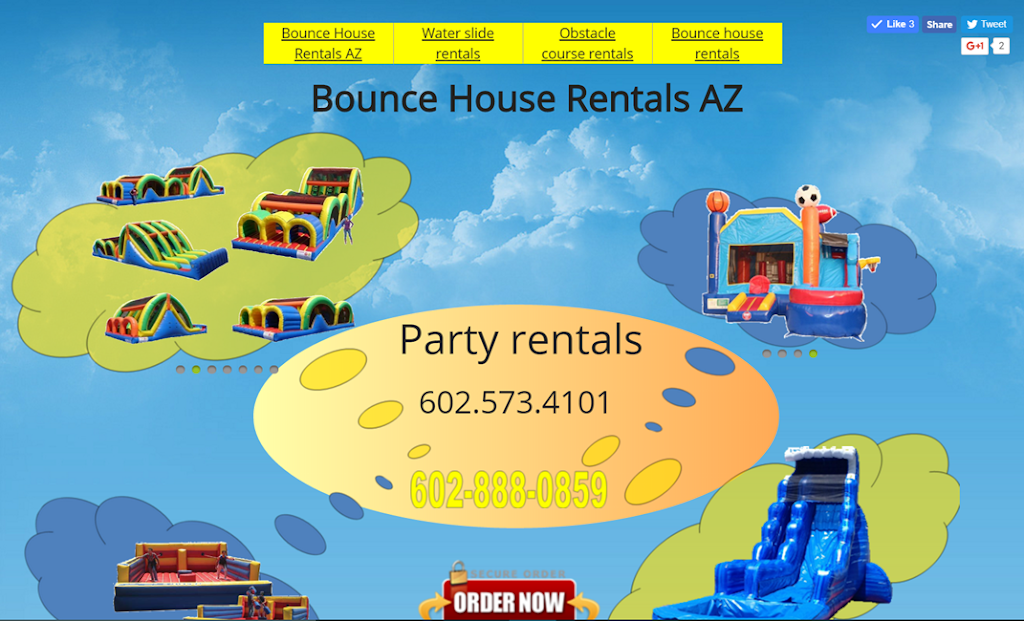 AZ Bounce House Rentals | 5930 W McDowell Rd, Phoenix, AZ 85035, USA | Phone: (602) 280-7766