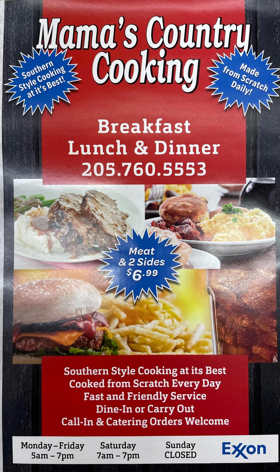 Mamas Country Cooking | 700 Brooklane Dr, Hueytown, AL 35023, USA | Phone: (205) 760-5553