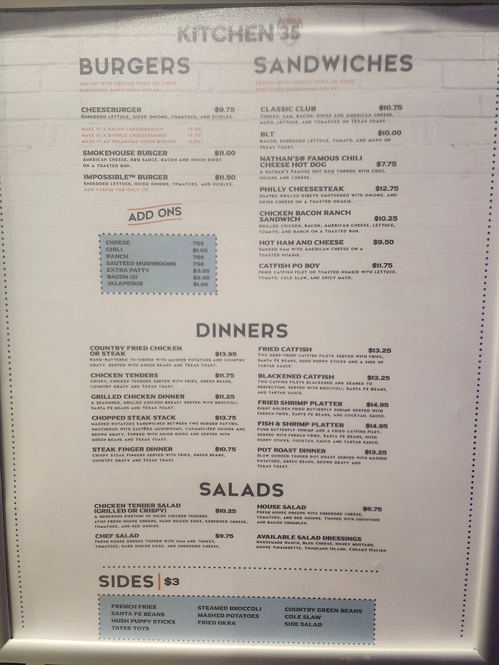 Kitchen 35 | 22953 Brown Springs Rd, Thackerville, OK 73459, USA | Phone: (580) 276-8669