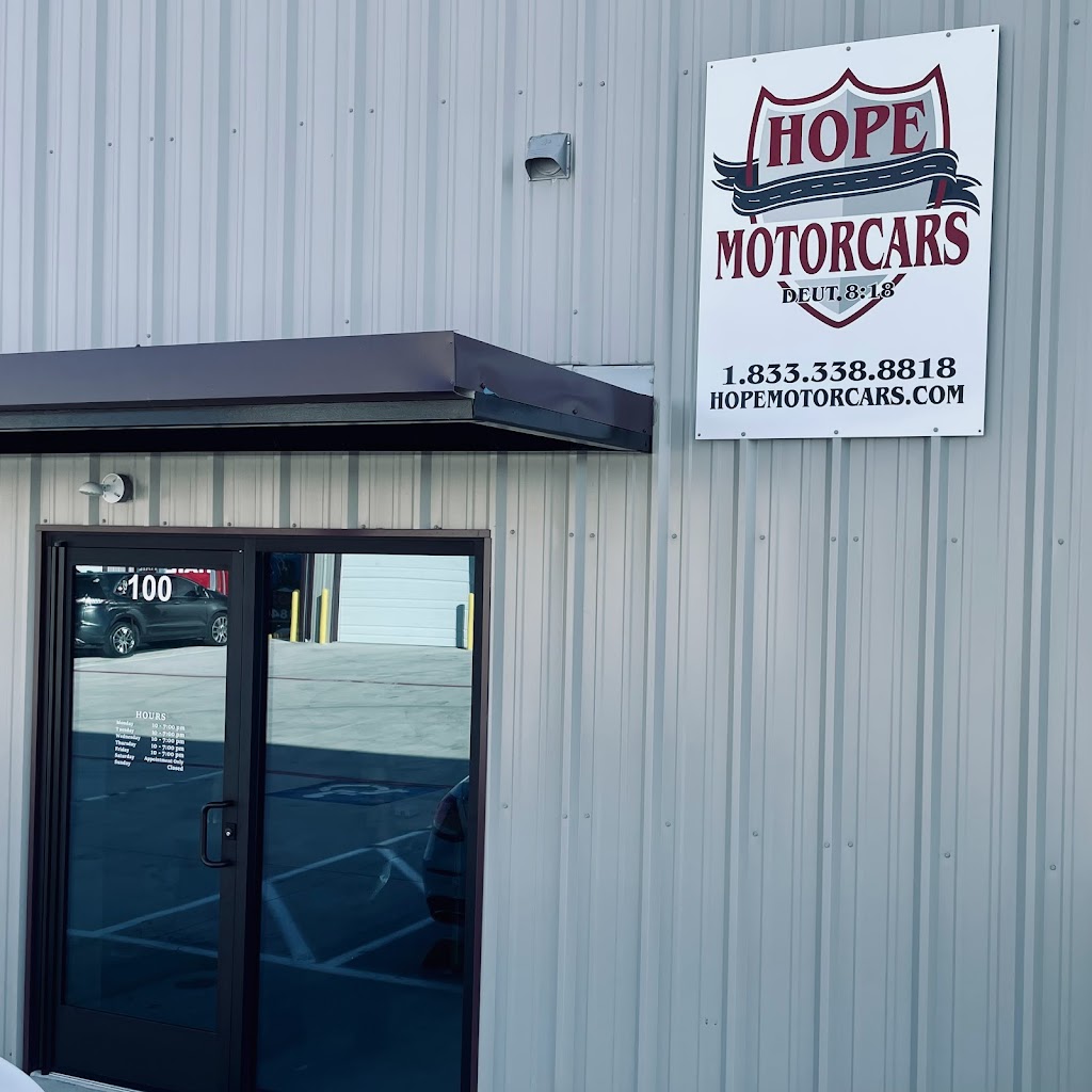 Hope Motorcars | 1120 Blue Mound Rd W Suite 100, Fort Worth, TX 76052, USA | Phone: (833) 338-8818