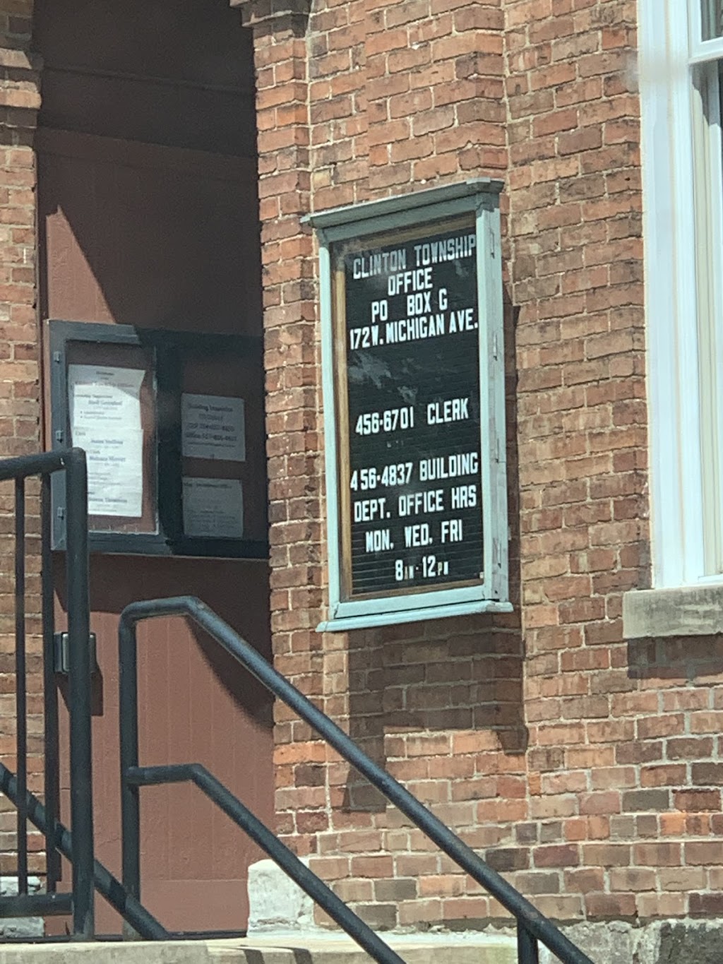 Clinton Township | 172 W Michigan Ave, Clinton, MI 49236, USA | Phone: (517) 456-6701