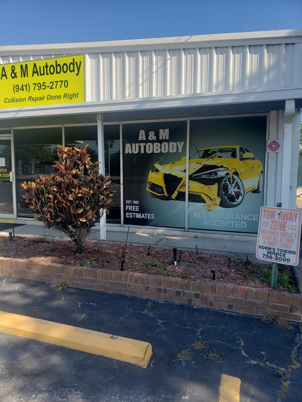 A & M Auto Body | 8700 Cortez Rd W, Bradenton, FL 34210, USA | Phone: (941) 795-2770