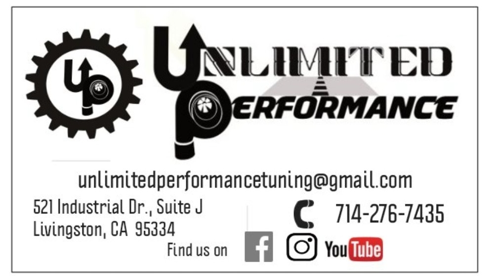 Unlimited Performance | 521 Industrial Dr Suite J, Livingston, CA 95334, USA | Phone: (714) 276-7435