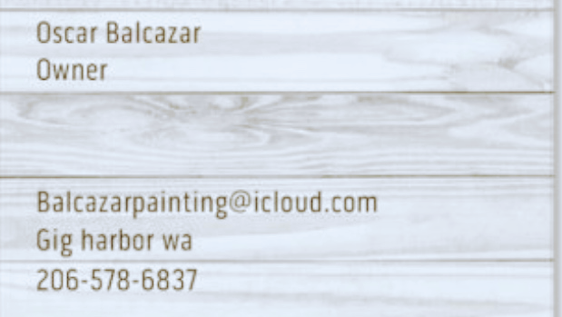 Balcazar painting | 3110 Judson St, Gig Harbor, WA 98335, USA | Phone: (206) 578-6837