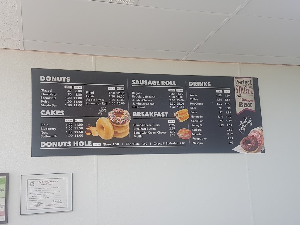 DONUT BOX | 1607 E McKinney St, Denton, TX 76209, USA | Phone: (940) 808-0972