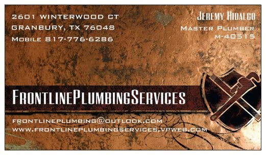 Frontline Plumbing Services | 4885 Glen Rose Hwy Ste 102, Granbury, TX 76048, USA | Phone: (817) 681-2460