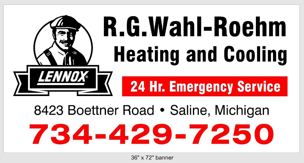 R.G. Wahl-Roehm Heating and Cooling LLC | 8423 Boettner Rd, Saline, MI 48176, USA | Phone: (734) 429-7250