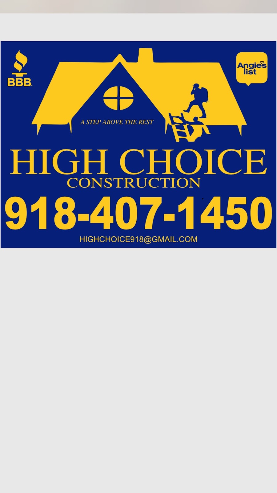 high choice construction llc | 12165 Valley Ave, Collinsville, OK 74021, USA | Phone: (918) 899-2820