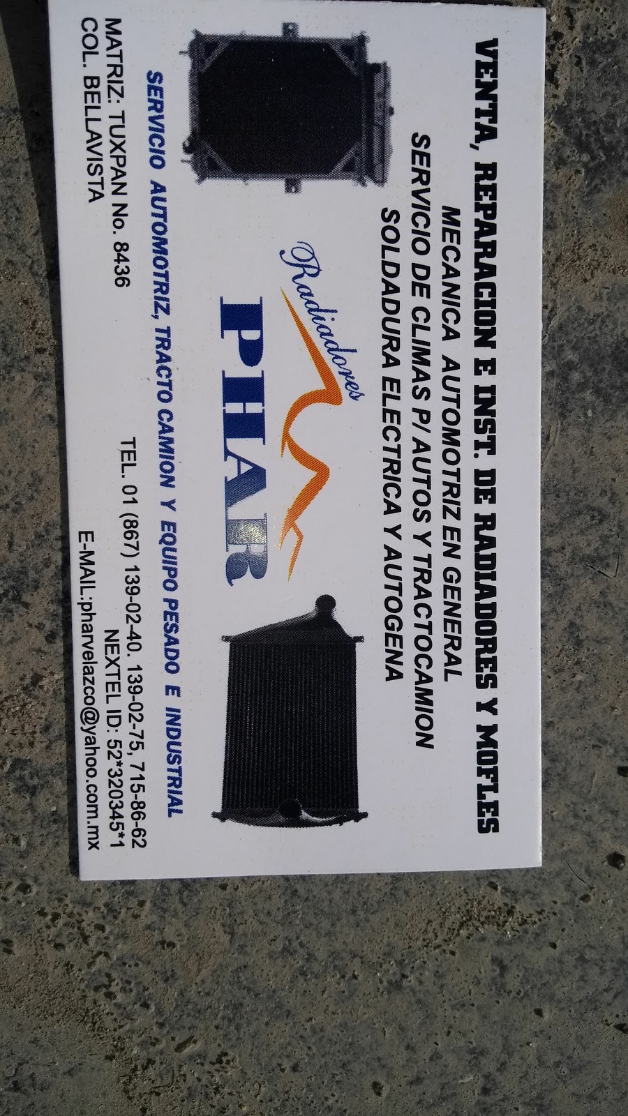 SERVICIO AUTOMOTRIZ PHAR | Tuxpan 8436, Bellavista, 88179 Nuevo Laredo, Tamps., Mexico | Phone: 867 139 0275