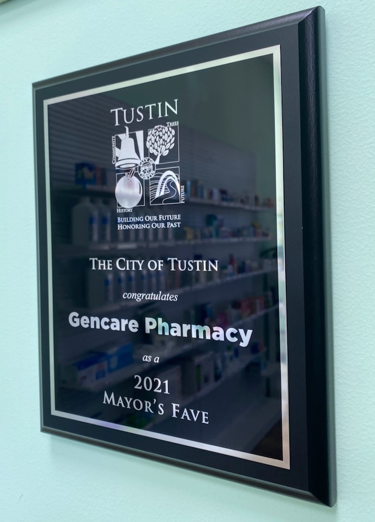 Gencare Pharmacy | 15761 Tustin Village Way Suite 108, Tustin, CA 92780, USA | Phone: (714) 486-3455