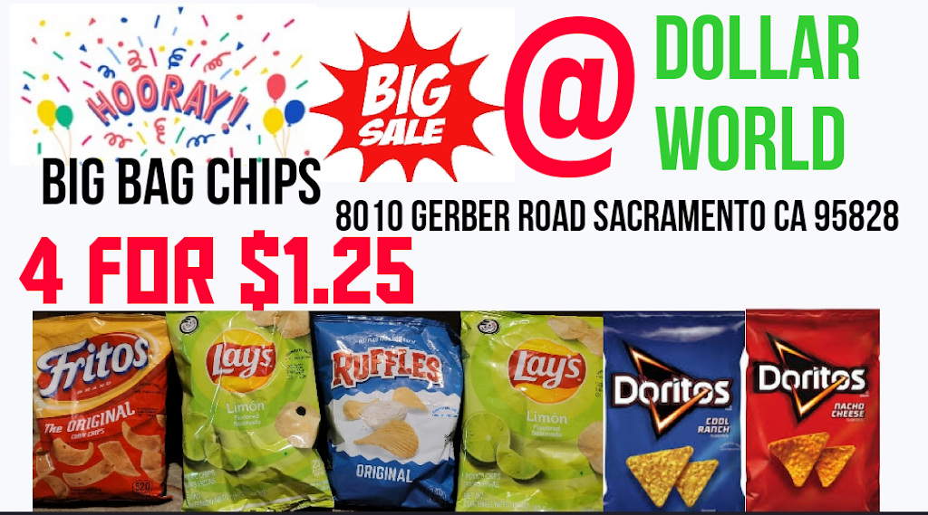 DOLLAR WORLD | 8010 Gerber Rd, Sacramento, CA 95828, USA | Phone: (916) 681-0151