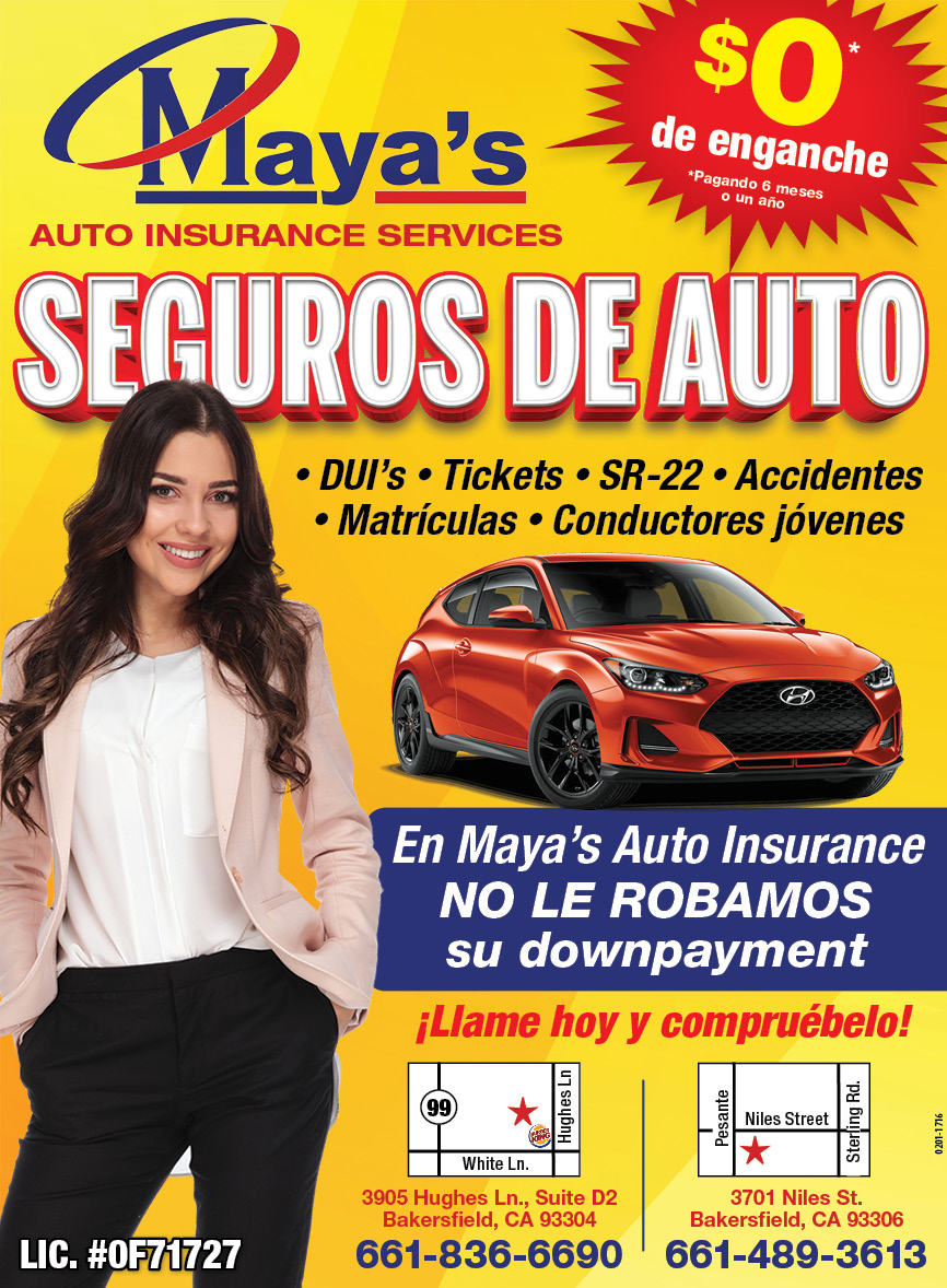 Mayas Auto Insurance Services | 3905 Hughes Ln d2, Bakersfield, CA 93304, USA | Phone: (661) 836-6690
