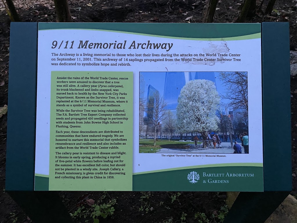 911 Archway of Remembrance | Bartlett Arboretum, 151 Brookdale Rd, Stamford, CT 06903, USA | Phone: (203) 322-6971