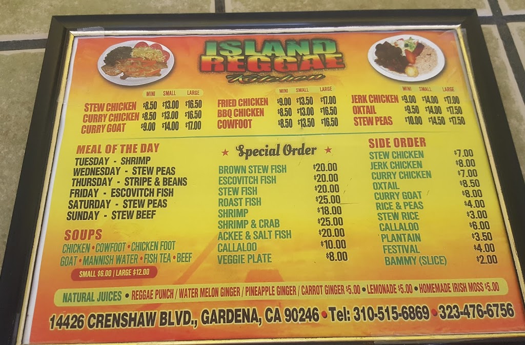 Island Raggae Kitchen | 14426 Crenshaw Blvd, Gardena, CA 90249 | Phone: (310) 515-6869