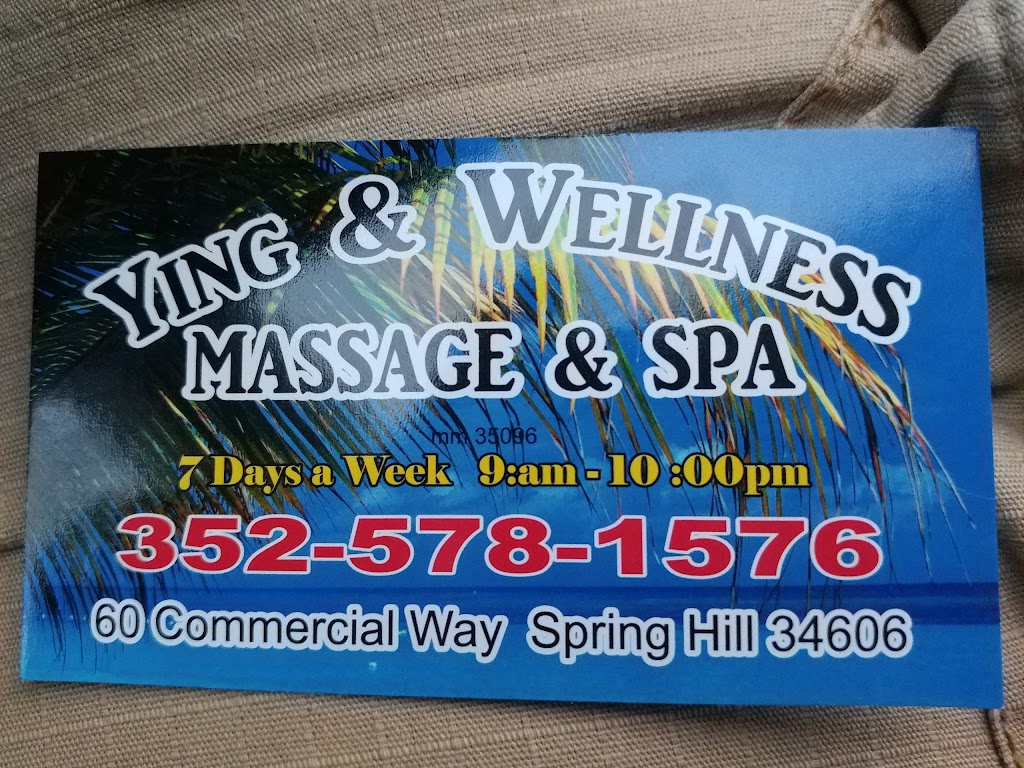 ying&wellness massage&spa | 60 Commercial Way, Spring Hill, FL 34606, USA | Phone: (352) 578-1576