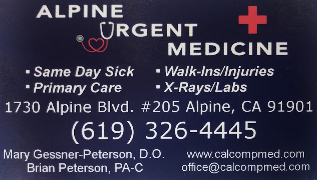 Comprehensive Medicine | 1832 Alpine Blvd suite B, Alpine, CA 91901, USA | Phone: (619) 326-4445