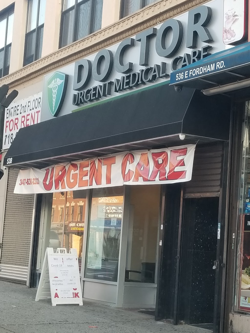 Doctor Urgent Medical Care Bronx | 538 E Fordham Rd, Bronx, NY 10458, USA | Phone: (347) 590-0660