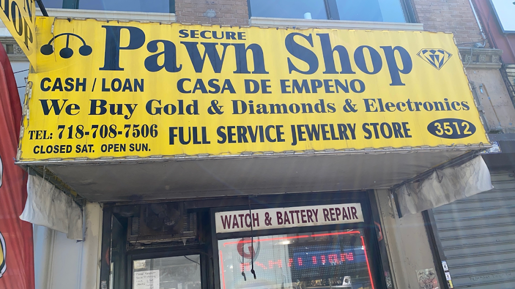 Secure Pawn Shop | 3512 White Plains Rd, Bronx, NY 10467, USA | Phone: (718) 708-7506