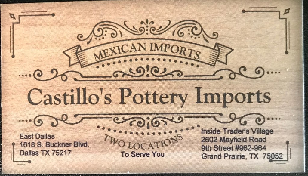 Castillos Pottery Imports | 1618 S Buckner Blvd, Dallas, TX 75217, USA | Phone: (972) 639-7250