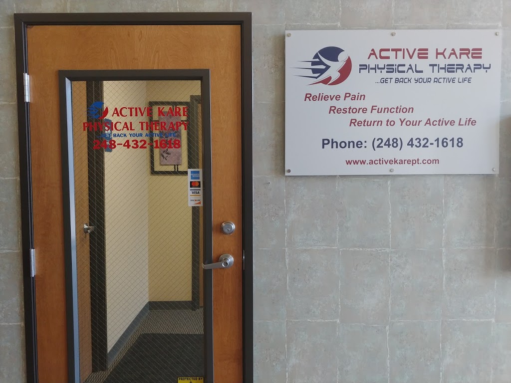 Active Kare Physical Therapy | 43200 Dequindre Rd #109, Sterling Heights, MI 48314, USA | Phone: (248) 432-1618