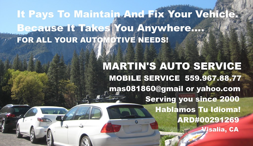 Martins Auto Service (Mobile repair) | 2838 N Elm Ct, Visalia, CA 93291, USA | Phone: (559) 368-3560