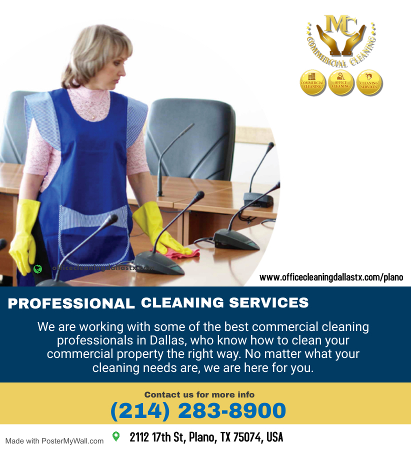 MC Commercial Cleaning - Office Cleaning Plano TX | 2112 17th St, Plano, TX 75074, USA | Phone: (214) 283-8900