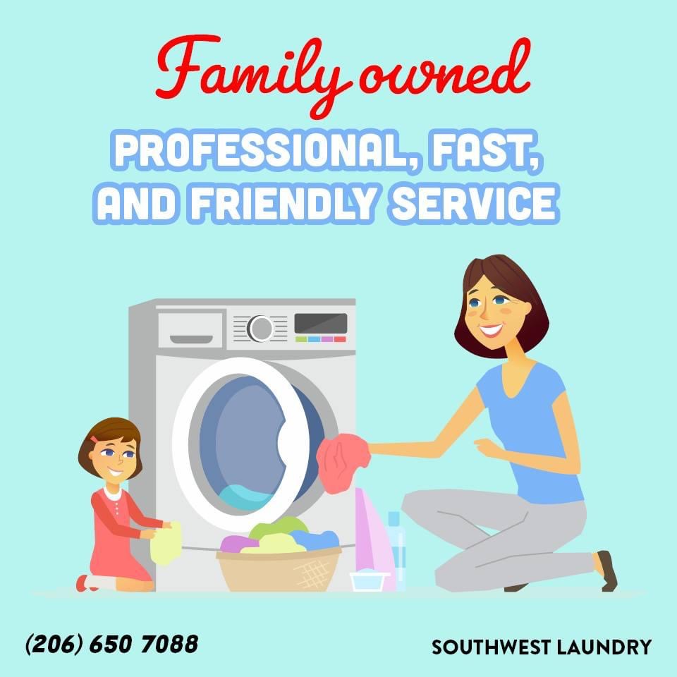 Southwest laundry | 11445 Des Moines Memorial Dr S, Seattle, WA 98168, USA | Phone: (206) 650-7088