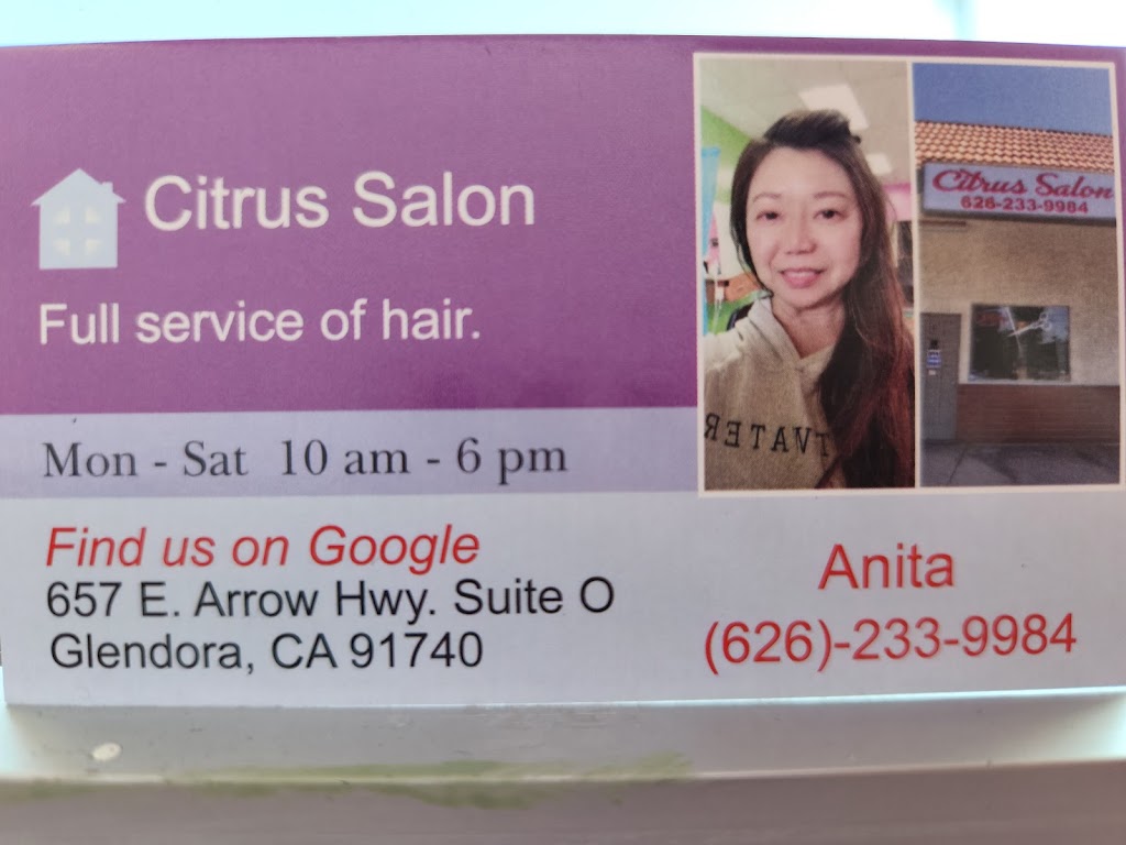 Citrus Salon | 657 E Arrow Hwy, Glendora, CA 91740, USA | Phone: (626) 233-9984