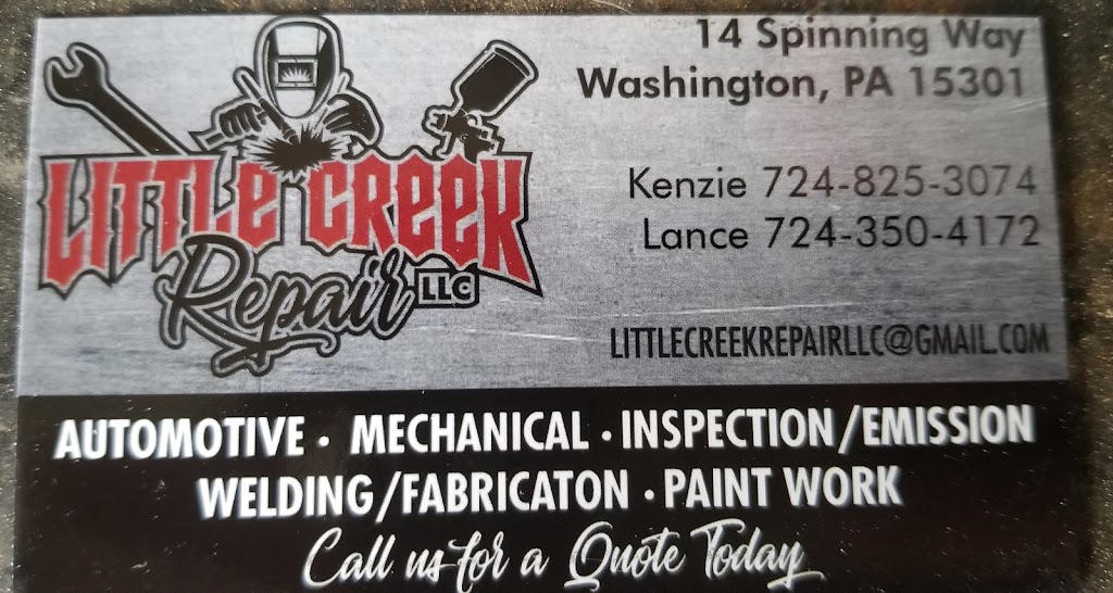 Little Creek Repair Llc. | 14 Spinning Way, Washington, PA 15301, USA | Phone: (724) 825-3074