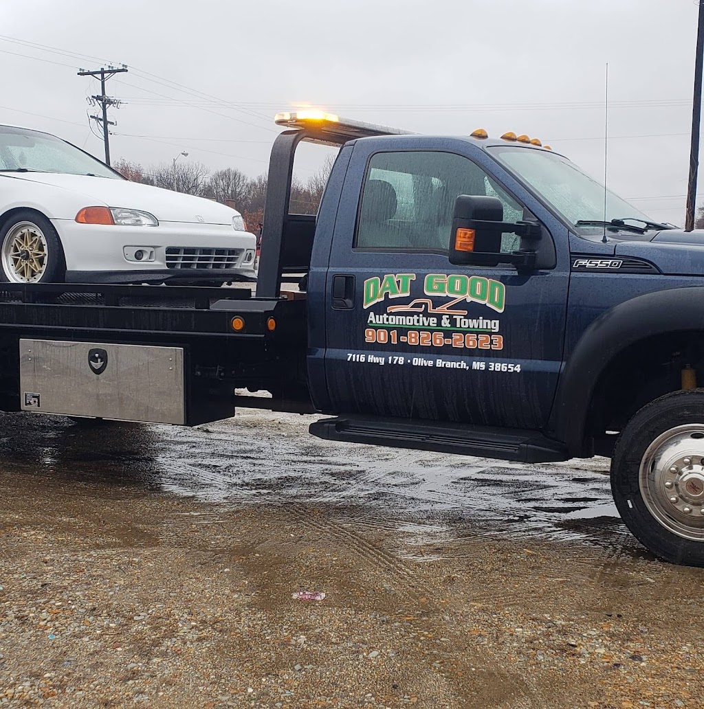 Dat Good Automotive & Towing | 7116 MS-178, Olive Branch, MS 38654, USA | Phone: (901) 826-2623