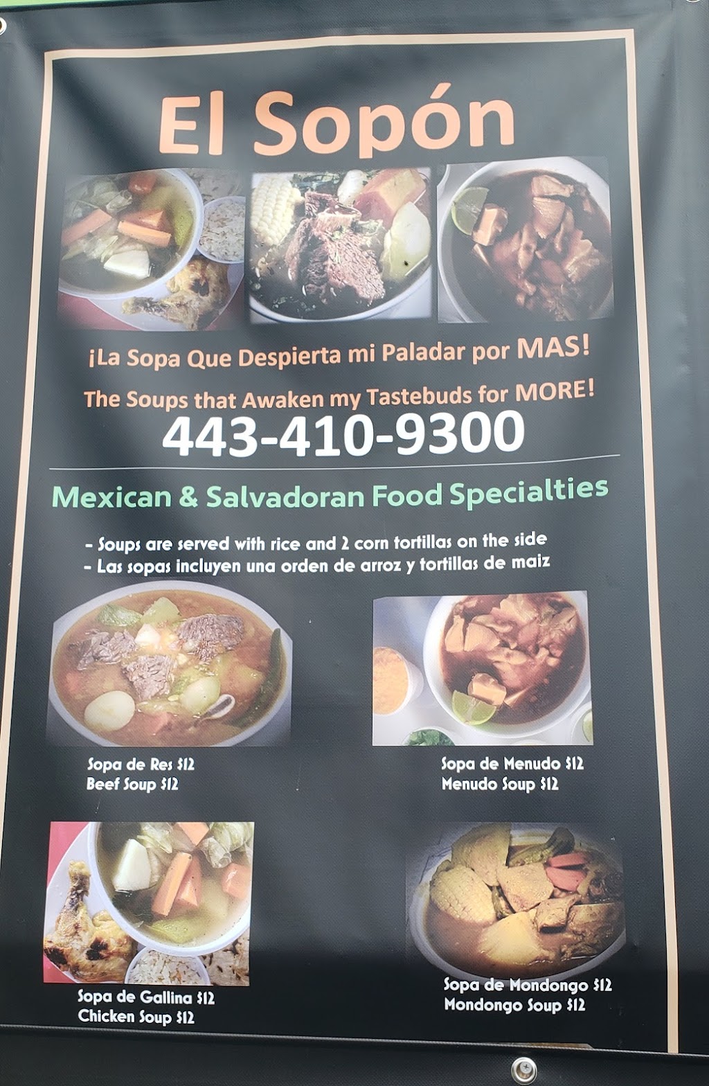 El Sopon Mexican and Salvadoran Food Truck | Elkridge, MD 21075, USA | Phone: (443) 410-9300