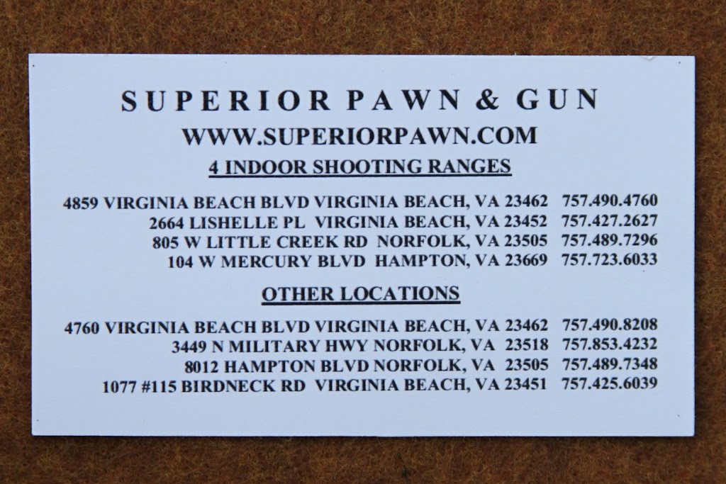 Superior Pawn & Gun | 100 and, 104 W Mercury Blvd, Hampton, VA 23669 | Phone: (757) 723-6033