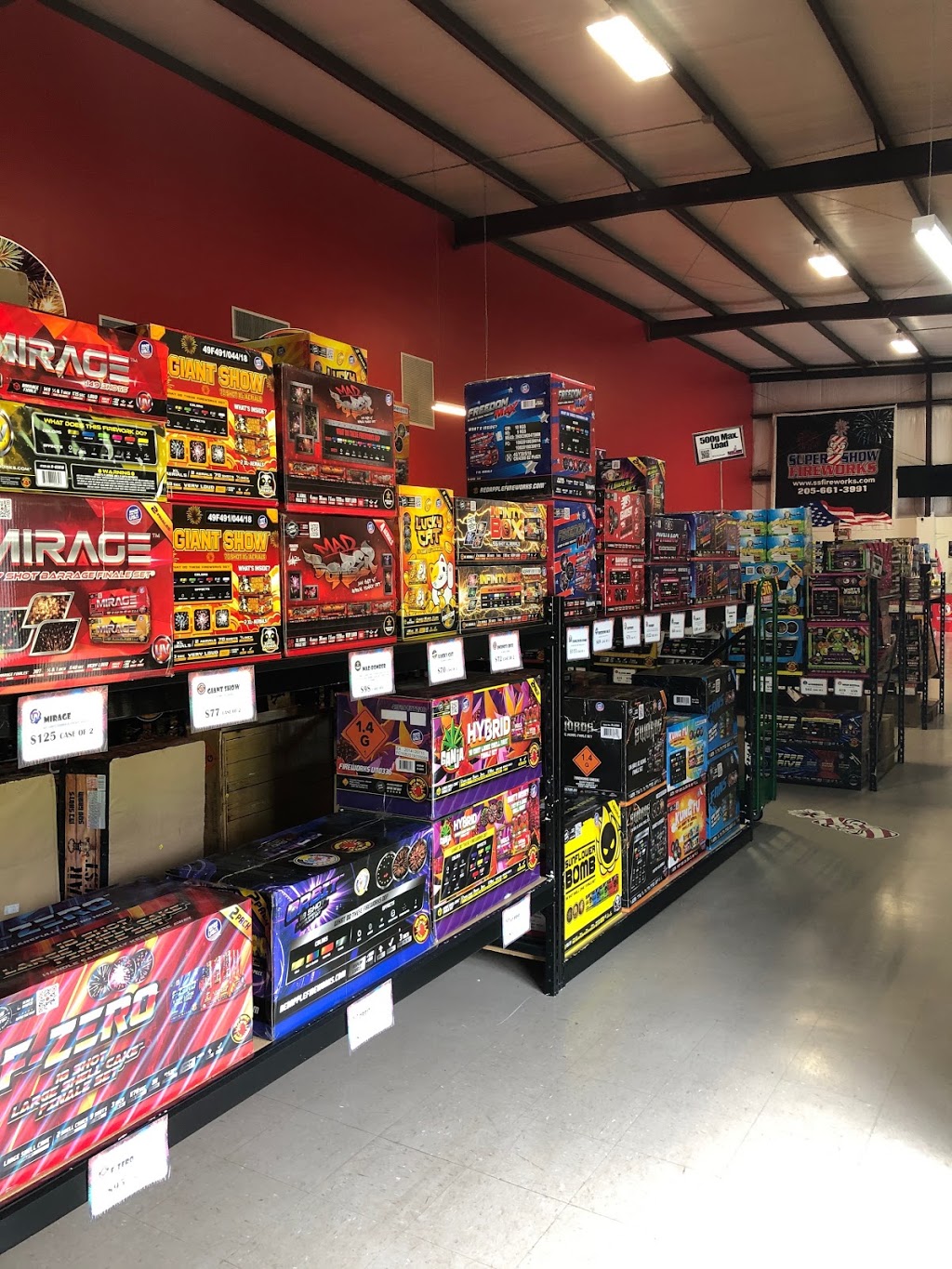 Super Show Fireworks | 5859 Service Rd, Birmingham, AL 35235 | Phone: (205) 661-3991