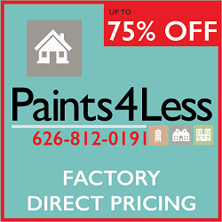 Paints4less | 1001 W Kirkwall Rd, Azusa, CA 91702, USA | Phone: (626) 812-0191