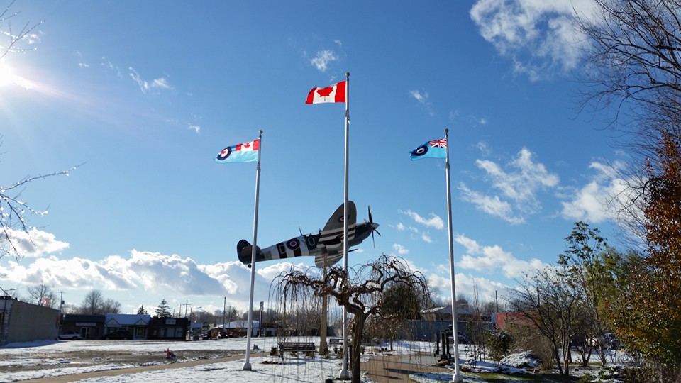 Essex Memorial Spitfire Monument | Talbot Street N. Heritage Gardens, Essex ON C/O Box 301, Cottam, ON N0R 1B0, Canada | Phone: (519) 566-8125