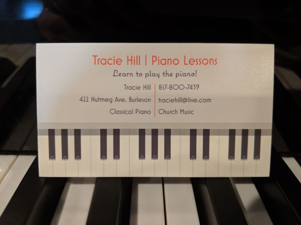 Piano Lessons | Tracie Hill | 422 Nutmeg Ave, Burleson, TX 76028, USA | Phone: (817) 800-7439