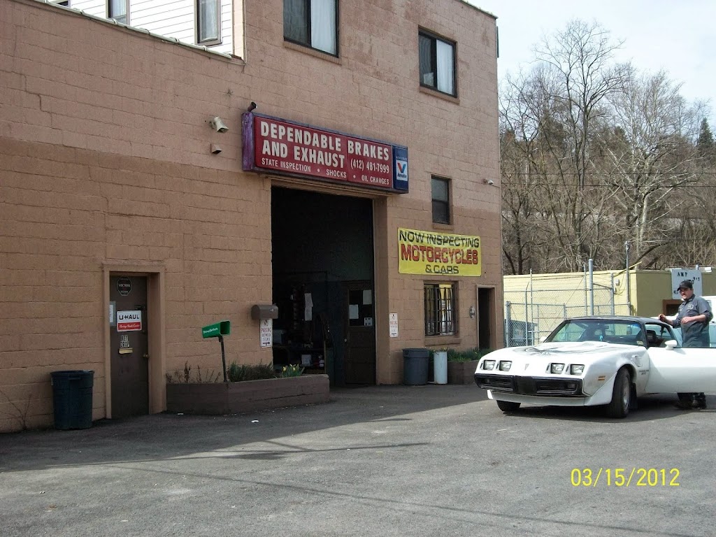 Dependable Brakes & Exhaust | 1110 Saw Mill Run Blvd, Pittsburgh, PA 15226, USA | Phone: (412) 481-7999