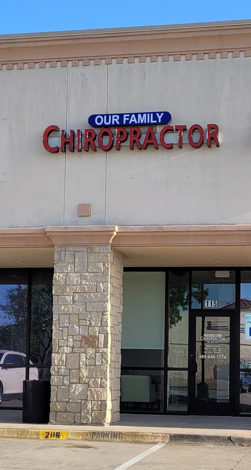 Our Family Chiropractor | 1108 N Greenville Ave #115, Allen, TX 75002, USA | Phone: (469) 640-1774