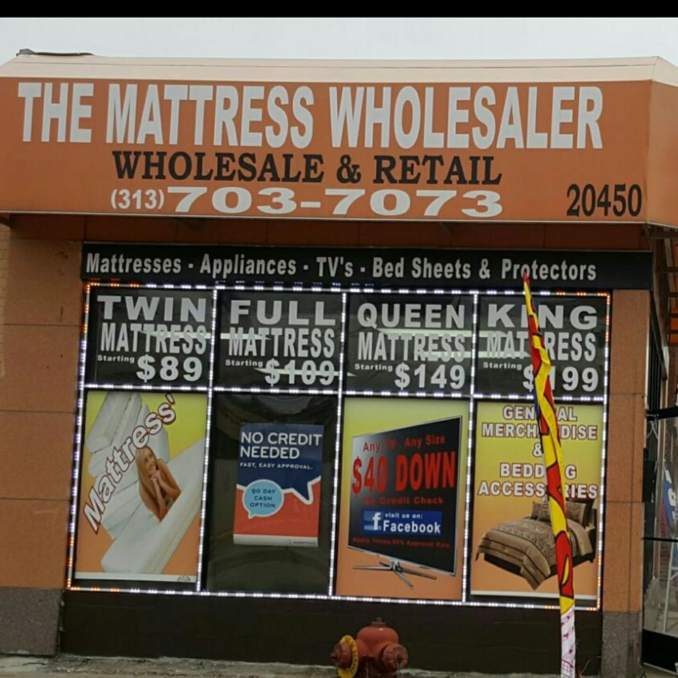 The Mattress Wholesaler | 20450 Plymouth Rd, Detroit, MI 48228, USA | Phone: (313) 703-7073