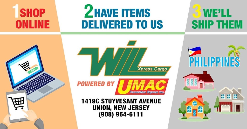 WillXpress Cargo LLC DBA UMAC Express Cargo | 1419C Stuyvesant Ave, Union, NJ 07083, USA | Phone: (908) 964-6111